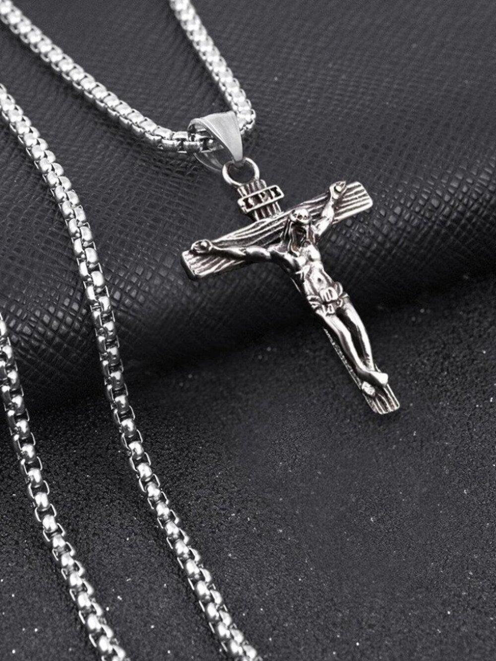Stainless Steel Crucifix & 23” Chain